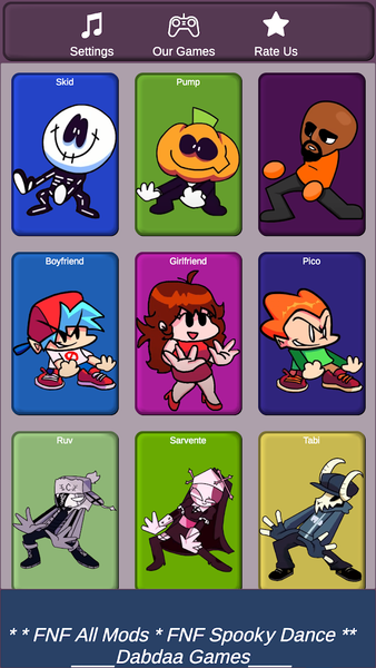FNF All Mods with Spooky Dance - Gameplay image of android game