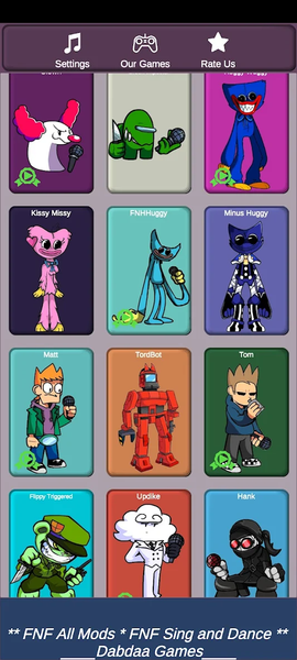 FNF Music Night Character Test - Gameplay image of android game