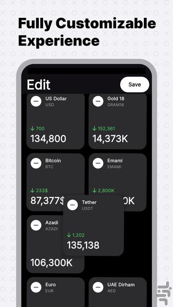 نرخ: قیمت دلار، طلا و ارز - Image screenshot of android app