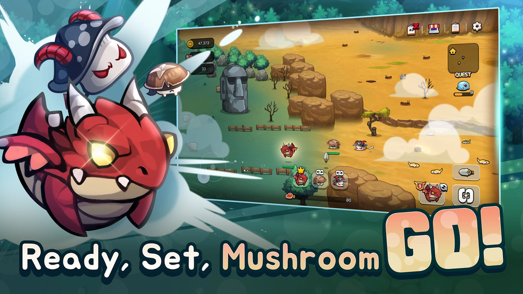 Mushroom Go - عکس بازی موبایلی اندروید