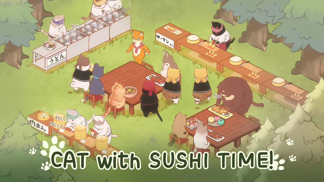 Cat Garden - Food Party Tycoon - عکس بازی موبایلی اندروید