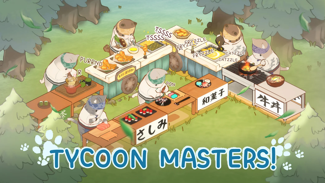 Cat Garden - Food Party Tycoon - عکس بازی موبایلی اندروید