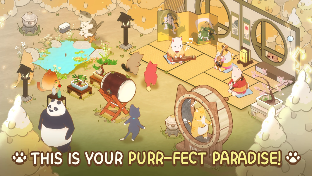 Cat Garden - Food Party Tycoon - عکس بازی موبایلی اندروید