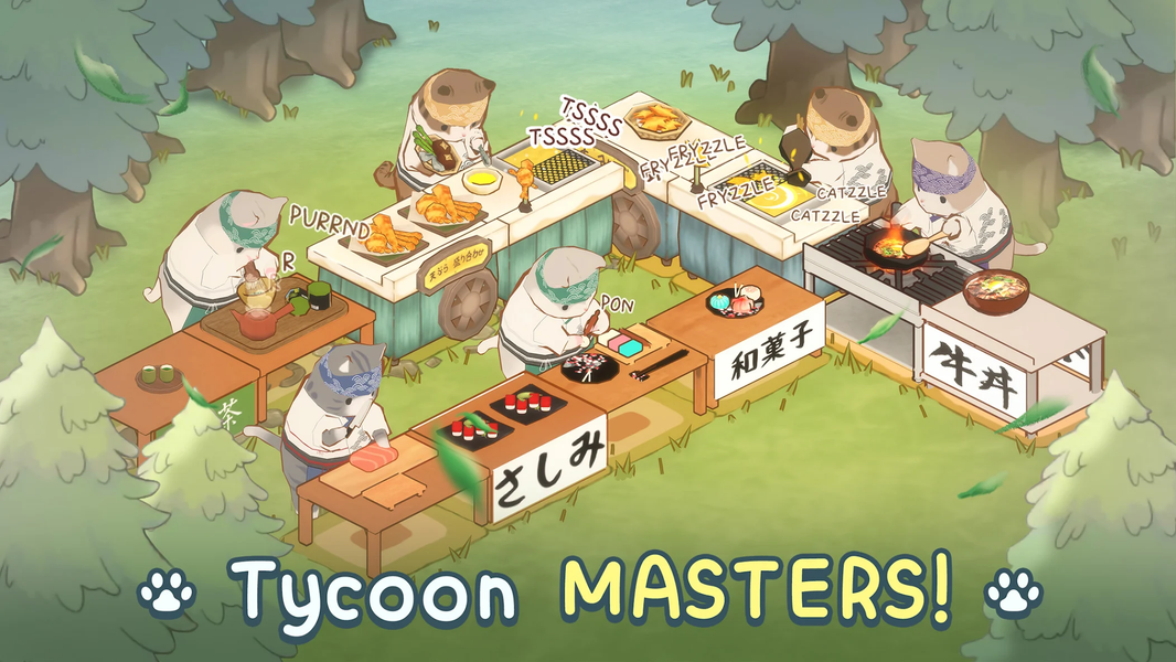 Cat Garden - Food Party Tycoon - عکس بازی موبایلی اندروید