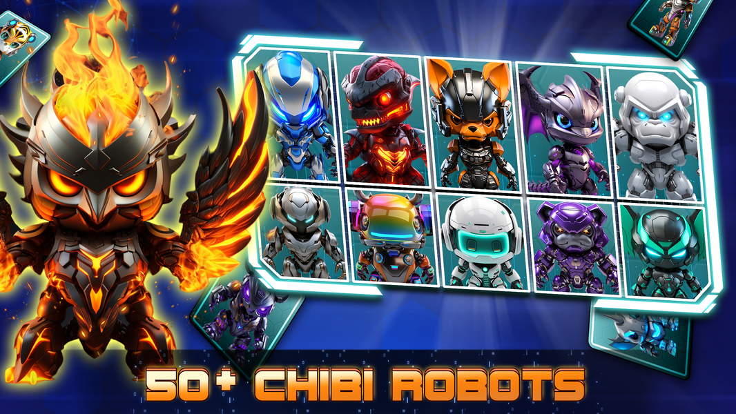 AI Chibi Robot Battle - عکس بازی موبایلی اندروید