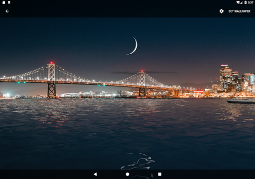 Moon Over Water Live Wallpaper - Image screenshot of android app