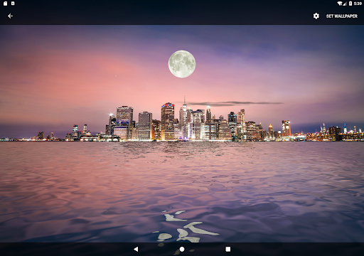 Moon Over Water Live Wallpaper - Image screenshot of android app