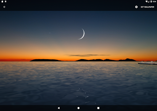 Moon Over Water Live Wallpaper - Image screenshot of android app