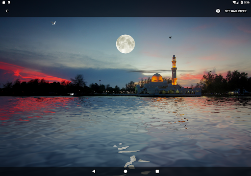 Moon Over Water Live Wallpaper - Image screenshot of android app