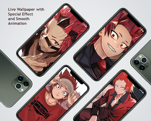 Live Wallpaper of Red Riot from Anime MHA - Image screenshot of android app