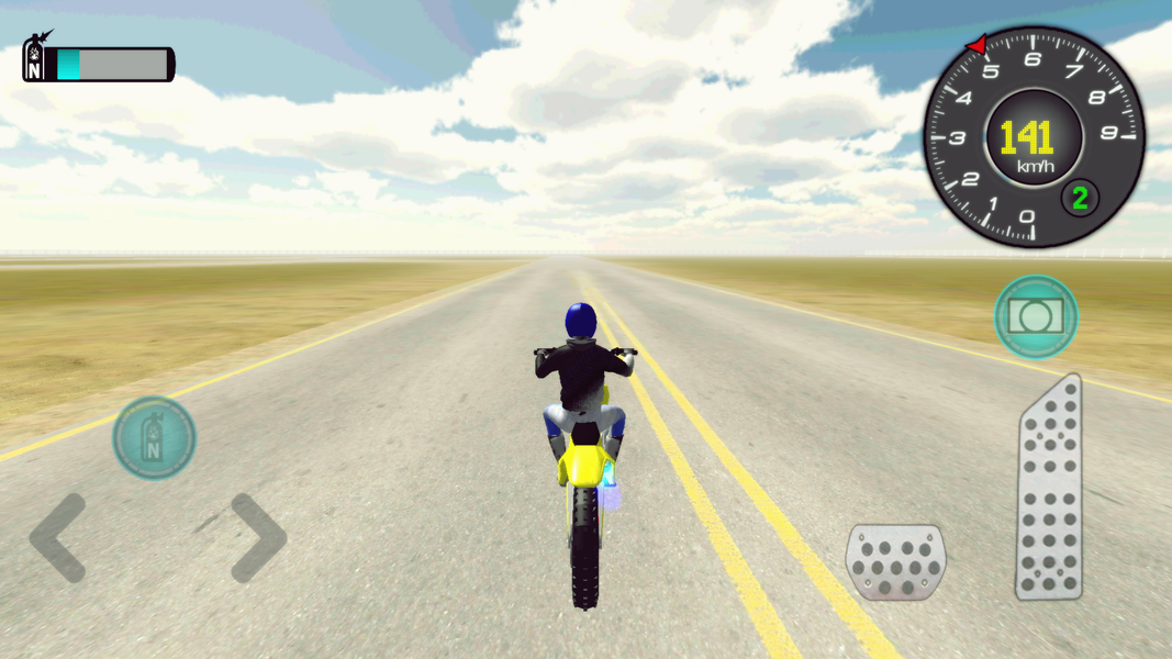 Drive Motocycle at Traffic 3D - Gameplay image of android game