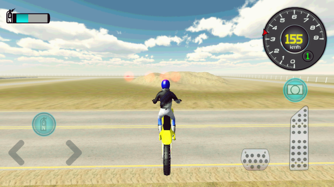 Drive Motocycle at Traffic 3D - Gameplay image of android game