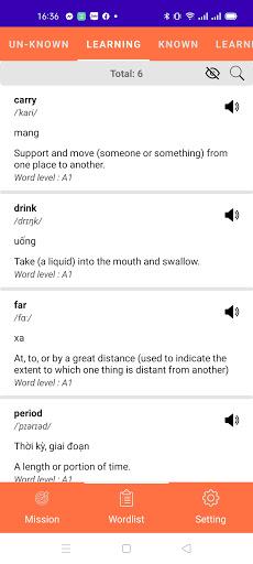 Learning English Words - Vocabularies Master - Image screenshot of android app