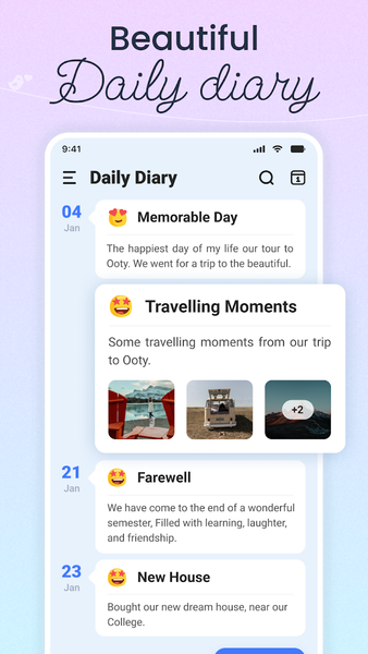 My Diary - Daily Journal Lock - عکس برنامه موبایلی اندروید