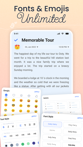 My Diary - Daily Journal Lock - عکس برنامه موبایلی اندروید