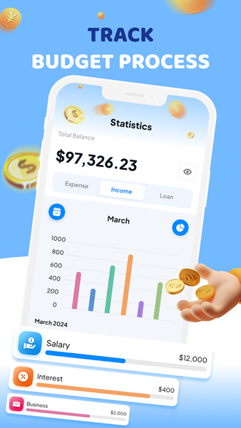 Easy Money: Budget Tracker - عکس برنامه موبایلی اندروید