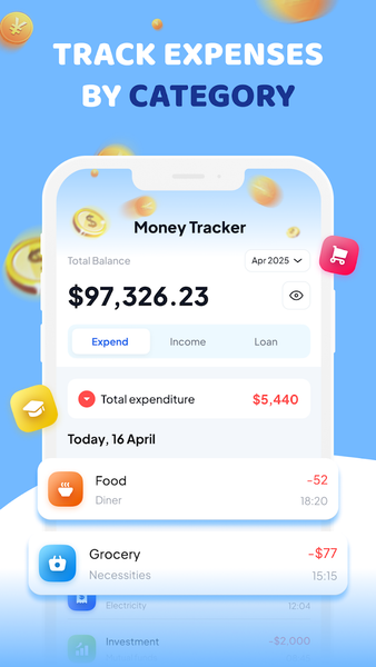 Easy Money: Budget Tracker - عکس برنامه موبایلی اندروید