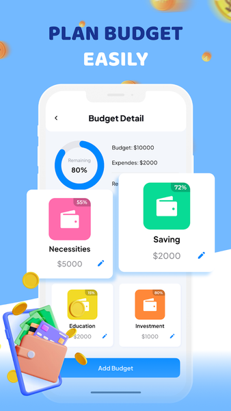 Easy Money: Budget Tracker - عکس برنامه موبایلی اندروید