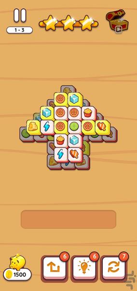 Tile Match: پازل سه تایی - عکس بازی موبایلی اندروید