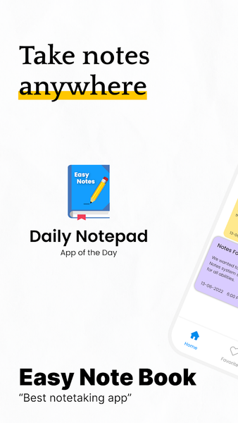 Daily Notepad - Easy Note Book - عکس برنامه موبایلی اندروید