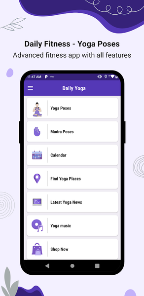 Daily Fitness - Yoga Poses - عکس برنامه موبایلی اندروید