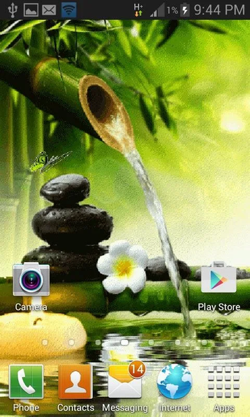 Bamboo Water Live Wallpaper - Image screenshot of android app