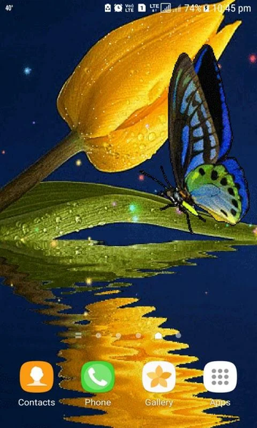 Blue Butterfly Live Wallpaper - عکس برنامه موبایلی اندروید