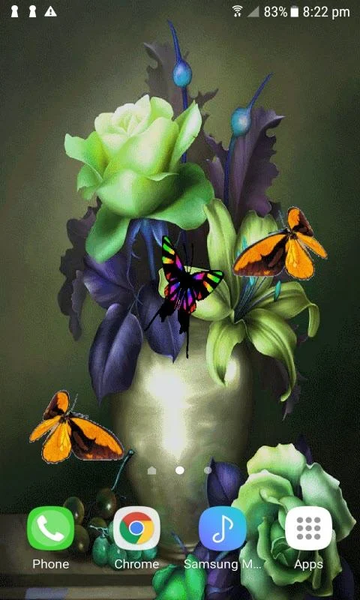 Butterflies Pot Live Wallpaper - عکس برنامه موبایلی اندروید