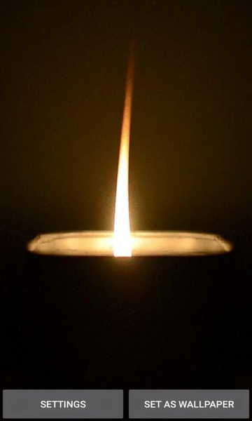 Candle Light Live Wallpaper - Image screenshot of android app
