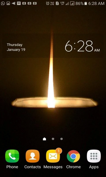 Candle Light Live Wallpaper - Image screenshot of android app
