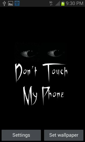 Don't Touch My Phone LWP - Image screenshot of android app