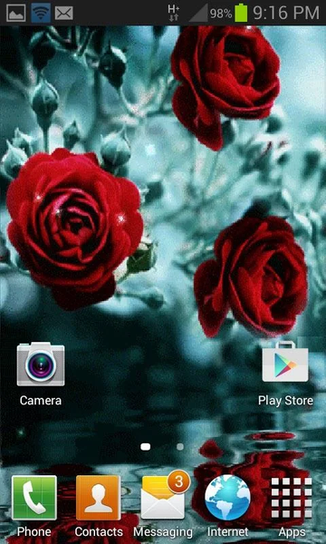 Flower Branch Live Wallpaper - Image screenshot of android app