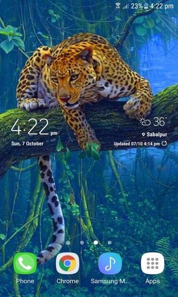 Jungle Leopard Live Wallpaper - Image screenshot of android app