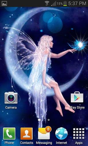 Moon Fairy Live Wallpaper - Image screenshot of android app