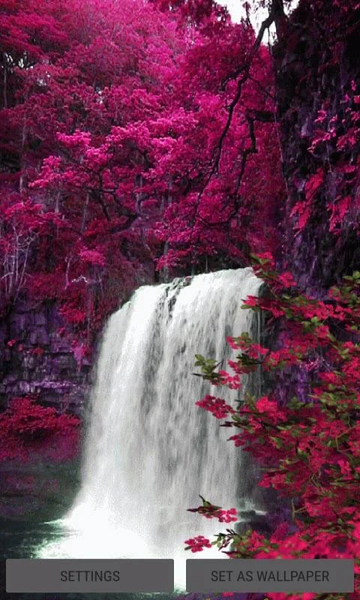 Waterfall View Beauty LWP - عکس برنامه موبایلی اندروید