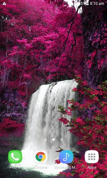Waterfall View Beauty LWP - عکس برنامه موبایلی اندروید