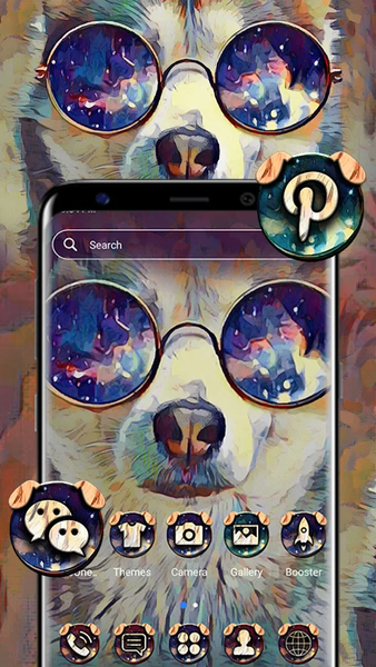Husky Dog Theme - عکس برنامه موبایلی اندروید