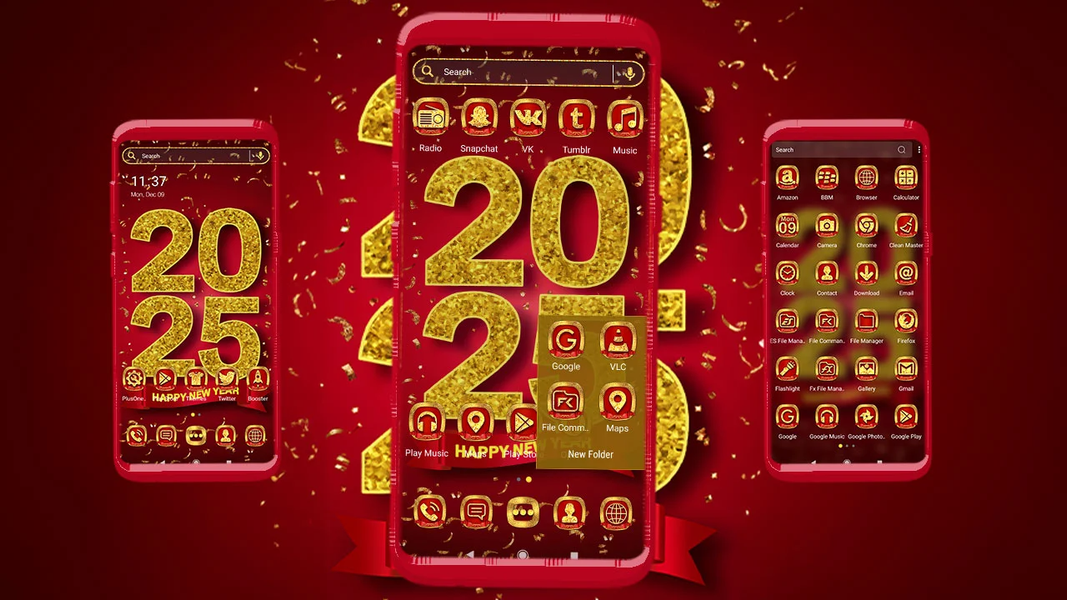 ۲۰۲۵ Happy NewYear Theme - عکس برنامه موبایلی اندروید