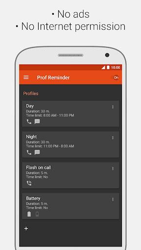 Prof Reminder - Image screenshot of android app