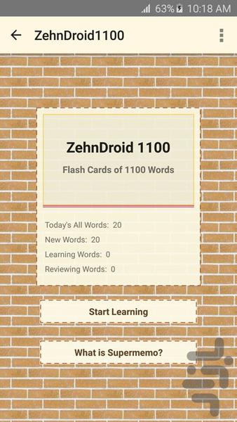 کتاب ۱۱۰۰ واژه و دیکشنری لانگمن - عکس برنامه موبایلی اندروید