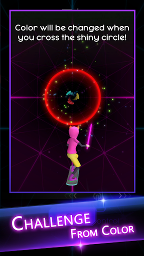 Cyber Surfer : Rhythm Odyssey - Gameplay image of android game