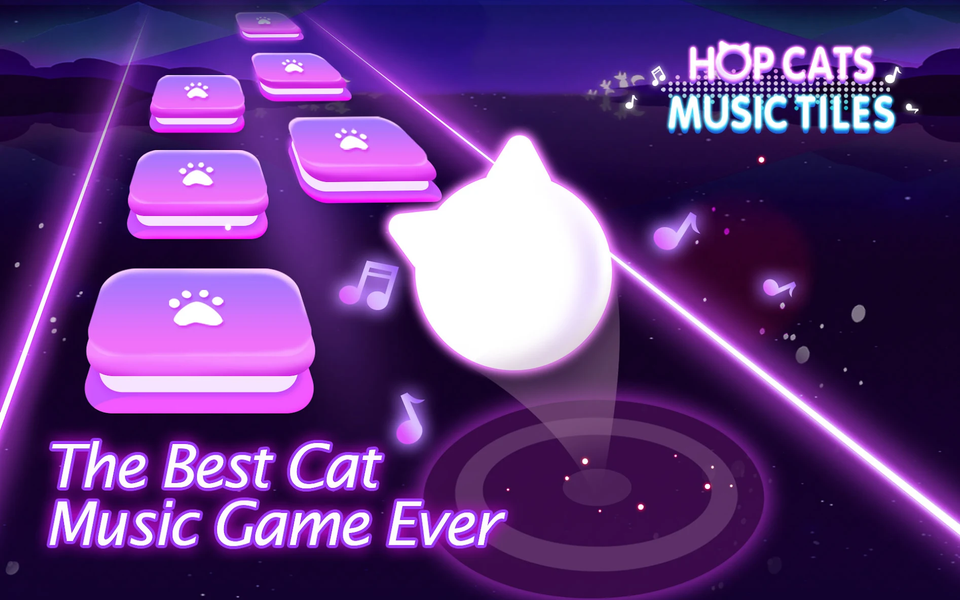 Hop Cats - Music Tiles - عکس بازی موبایلی اندروید
