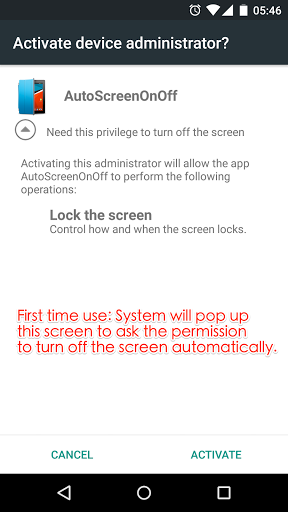 AutoScreenOnOff - Image screenshot of android app