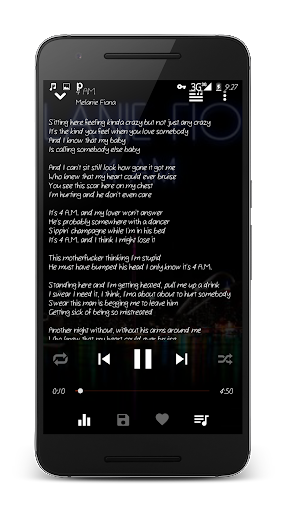 Music Player with Lyrics - عکس برنامه موبایلی اندروید