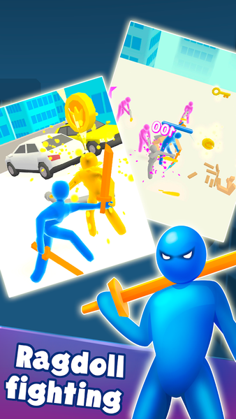 Jelly Fighter: Stickman fight - عکس بازی موبایلی اندروید