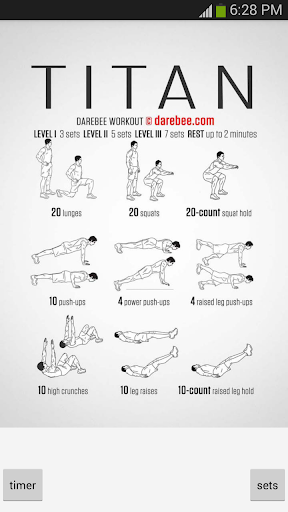 Pocket Workouts by DAREBEE - Image screenshot of android app