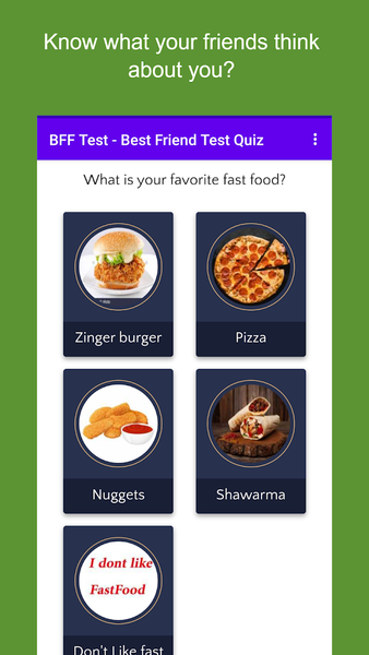 BFF Test - Friend Test Quiz - Image screenshot of android app