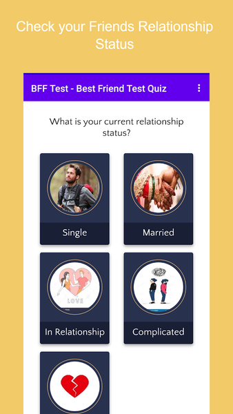 BFF Test - Friend Test Quiz - Image screenshot of android app