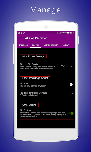 All Call Recorder - عکس برنامه موبایلی اندروید