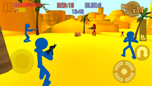 Stickman Counter Zombie Strike - Gameplay image of android game